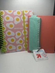Pink And Green Notebook And Journal 2pc With Pencil Holder