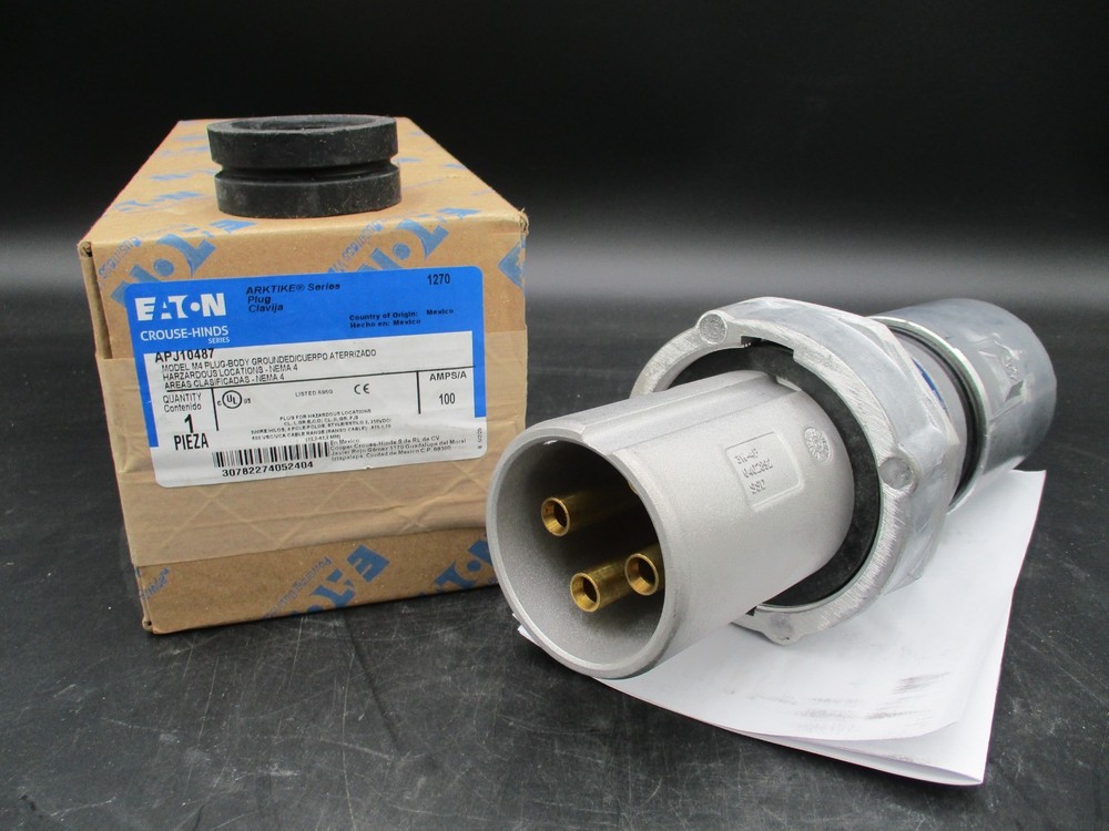 CROUSE HINDS APJ10487 100 AMP 3W 4P NEW IN BOX MATES WITH AR1042 *SAME DAY SHIP