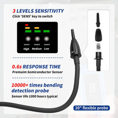 HVAC Refrigerant Leak Detector for R134A R1234Yf R410A | Heated Diode HVAC Leak