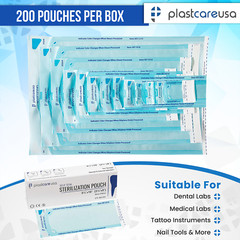 4000 Self-Sealing Sterilization Pouch, 3.5″ x 6.5″ (5.25), Paper/Blue (20 Boxes)