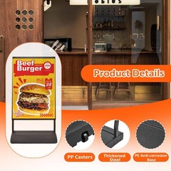 24″x36″Heavy-Duty Double-Sided Floor Standing Sign Holder Outdoor/Indoor Display