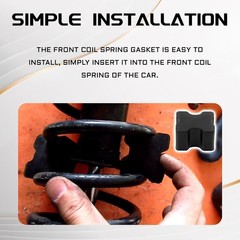 4PCS Car Coil Spring Spacers, Universal Rubber Lift Blocks Coil Spring Booster K
