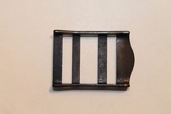 Military Webbing Strap Tongueless Tabler Buckle, 5/8″, Mil-Spec, Black. Lot of 5
