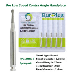 Wave Dental Surgical Burs Carbide Latch Low Speed Contra Angle Bur RA SURG 2 4 6