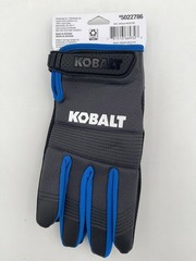 Kobalt Black Synthetic Leather Mechanical Repair Gloves 3 Pairs (Touch Screen)