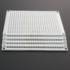 5cm x 7cm White PCB Printed Circuit Board, 5 Pack, 432 Holes, 32 Pads