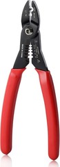 Ergonomic Wire Stripping Tool 7 Inch – Anti-Rust Crimping Pliers for 12-20 AWG