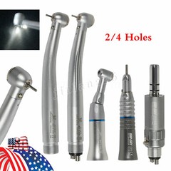NSK Style Dental High/Low Speed Handpiece Kit E-generator LED Turbine 2/4 Holes