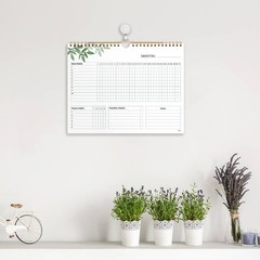 Habit Tracker Calendar – 12 Months Undated Daily Planner, 8″x10″, Weekly & Mo…