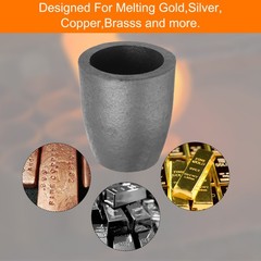 Silicon Graphite Crucible,3.5kg Crucible Copper Casting Cup,3.27″ ID