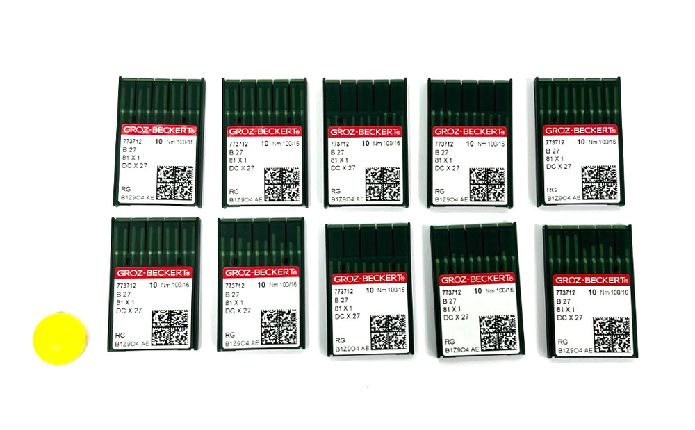 GROZ-BECKERT 773712 NEEDLES SIZE 110/16 ROUND POINT W/SMALL BALL LOT OF 100