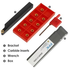 11 PCS 1/2 Inch 12mm Metal Lathe Tools Holder Boring Bar Wrench SRACR1212H06