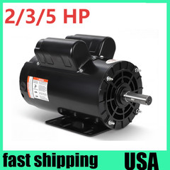 2/3/5HP Air Compressor Electric Motor 3450RPM 56 Frame CW/CCW Rotation 230V