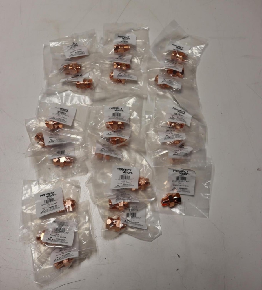 25x Lot Perfect Vision SB4UL #4 Split Bolt – 4AWG 8AWG Solid UL Approved