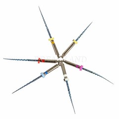 6pcs SANDENT Dent Endodontic NITI Rotary Files 25mm Root Canal Files Assorted