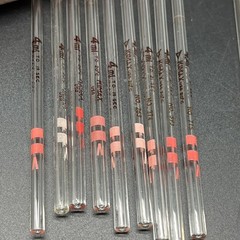 Lot Of (34) Mixed Kimax Glass Bulb Volumetric and Serological Pipettes