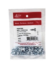 Malco HW7X1/2ZWG White Hex Head Zinc-Plated Sheet Metal Screw 1/2 L in.