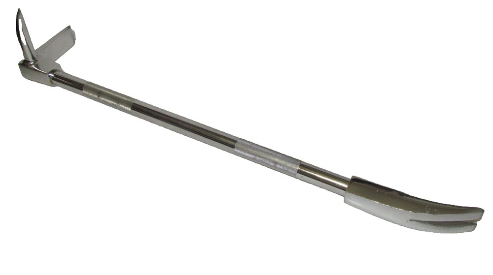 36″ Halligan bar with Nickel Finish. Hardened High Carbon Steel. 11 Lbs – A