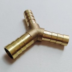 Reducer Hose ID 3/8” to 5/16″ Brass Barb Y Tee pipe 3 WAY Fitting Gas Fuel M842