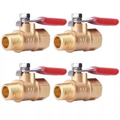 6PCS 1/4″ Male Female NPT Brass Ball Valve Water Air Tank Drain Shut Off USA