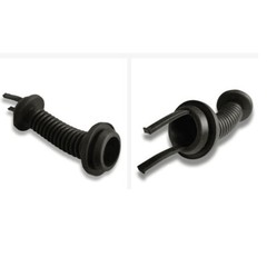 2 Pack 30*30mm Car Harness Wiring Door Tube Rubber Sleeve Dust-proof Tubes NEW