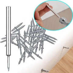 Double Headed Seamless Nails 300 Pack – Invisible No Mark for Trim and Baseboard