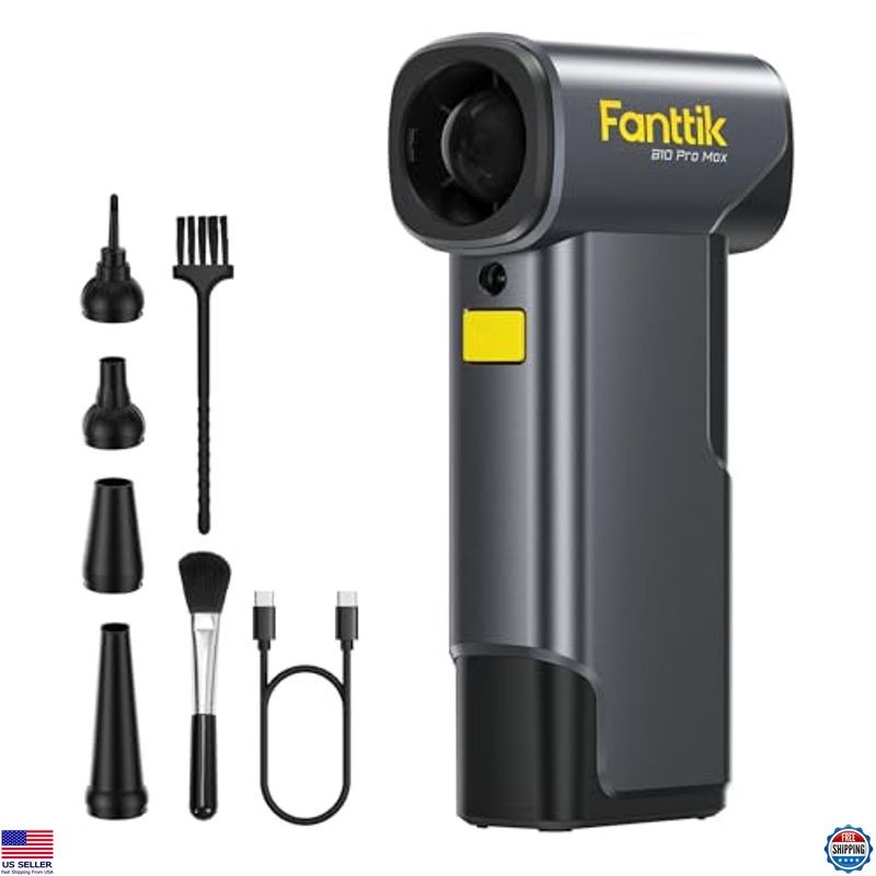 Fanttik B10 Pro Max Electric Air Duster – 130K RPM, 6 Gears, 28.8Wh Battery