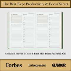 Time Blocking and ADHD Planner by Refine Days. 180 Undated Pages, to Do List, Ho