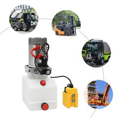 Electric Hydraulic Pump, Hydraulic Power Unit 12V, Single Acting Oil Pump 4/L