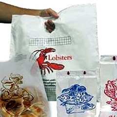 Pak-Sher Die-Cut Lobster Takeout Bag Clear, 17″ Length x 17.5″ Depth | 500/Case