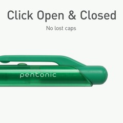 Pentonic GR-T Retractable Gel Pens, 10 Count, 1 Count (Pack of 10), Assorted