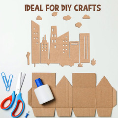 50 Pack Corrugated Cardboard Sheets 5x3in, Flat Inserts for Shipping