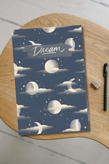 Moon Clouds Dream Journal | Guided Dream Diary