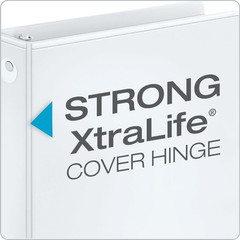 2 Inch 3 Ring Binders, White, 4 Pack, Round Ring Binder, Holds 475 Sheets, PVC F