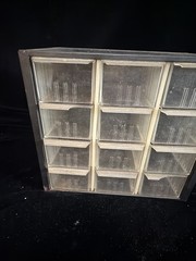 vintage Akro-Mils 9-drawer small parts storage cabinet organizer (B3)