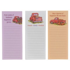 Vintage Truck Inspirational 2.5″ x 6″ Memo Pad with Magnetic Backing, 12 Pack