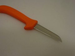 Dexter USA 3.25 inch Clip Point Deboning Knife Wide Stiff Blade Orange Handle