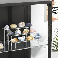 3 Tier Acrylic Display Risers, Large Perfume Organizer 8.5 x 11.8 x 5.9 inches