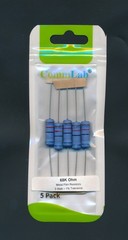 3W Metal Film Resistors 5 Pack 0.33-10M ohm PREMIUM 1% 3 Watt. You choose Value