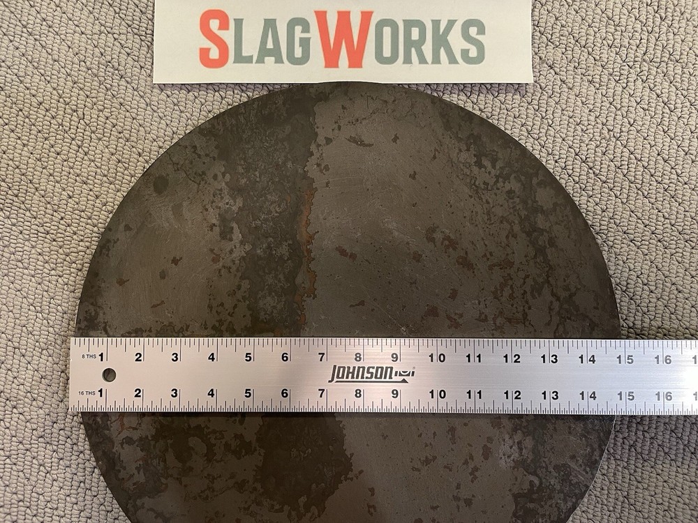 15 inch disc 1/8 inch thick steel plate 1/8”x15” disc A36 Hot Roll Flat
