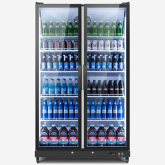 Yeego Commercial Display Beverage Refrigerator 27.12 Cu.ft Merchandiser