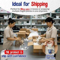 Off-White Packing Peanuts – Bulk Shipping Peanuts for Fragile Times (Approximate