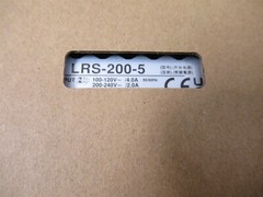 Mean Well LRS-200-5 Power Supply 200W 5V Case of 15 Units