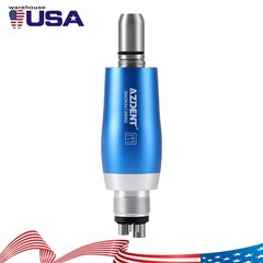 AZDENT 1-5X Dental Hygiene Prophy Handpiece Air Motor 4 Holes & 4:1 Nose Cone