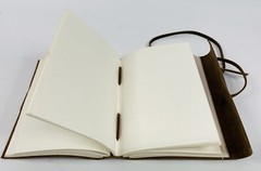 Rustic Town Handmade Genuine Leather Journal w/ Heart Monogram Personalized