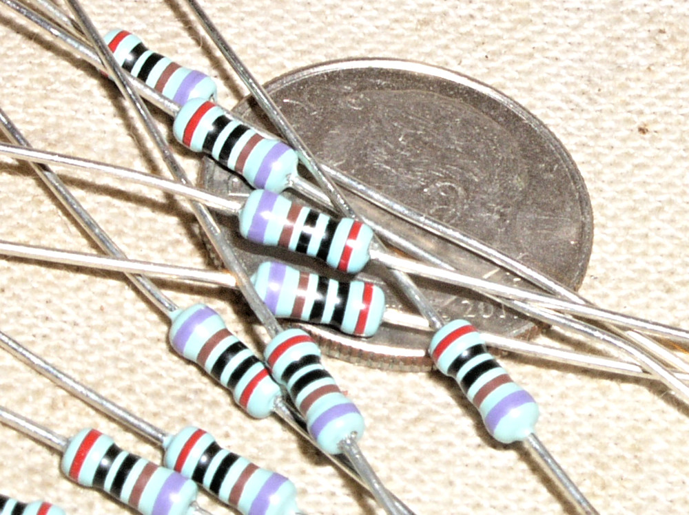 10 NEW RNF 2K 2 K .1% PRECISION METAL FILM MF 2000 OHM 1/4 W .25 W WATT RESISTOR