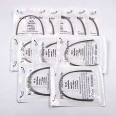 10 Packs Dental Ortho Archwire Super Elastic NITI Arch Wire Ovoid/Natural/Square