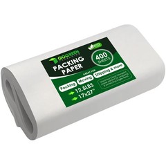 Newsprint Packing Paper – 400 Sheets, Large 27″ x 17″ Unprinted Packing Paper…