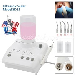 SKYSEA Dental Portable Ultrasonic Piezo Scaler 2*Bottles Tips Fit EMS Handpiece