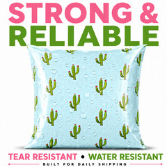 Cactus Poly Mailers 6×9 Self Seal Designer Boutique Shipping Bags Envelopes